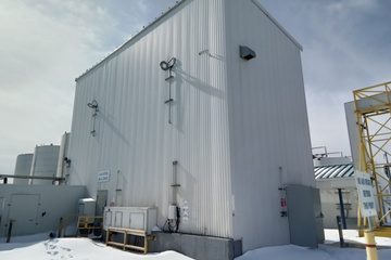 Solids removal system (Gauging Building)