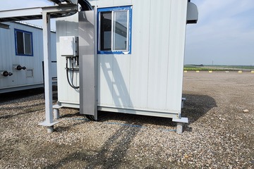 9ft Equipment Building Pump Truck out Building