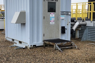 9ft Steel shipping container Equipment Building Empty pump skid Building