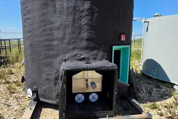 100 bbl Double Wall Coated Storage Tank
