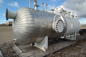 84" 125psi Sour Horizontal Inlet Separator 2 Phase