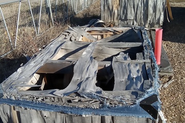 Miscellaneous parts in crates