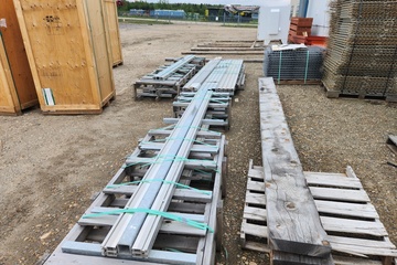 Solar panel stands and racking mesh