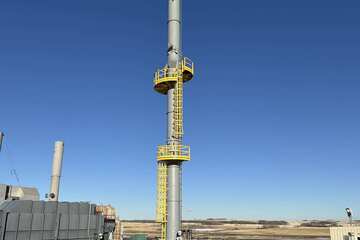 48" x 100ft Questor Self Supported Flare Stack