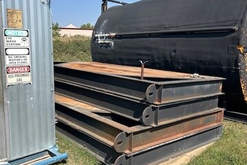Two (2) x Structural Steel Tank Skids