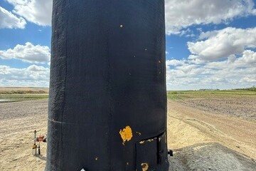 400 bbl Double Wall Coated Storage Tank