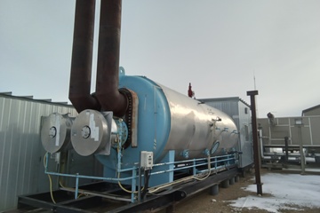 96" X 25' 50 PSI Horizontal Heater Treater