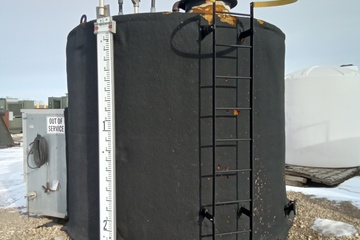 100 bbl Double Wall Coated Storage Tank