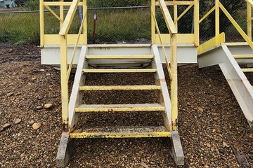 Steel stair risers