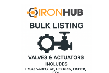Bulk Inventory List - Valves and Actuators