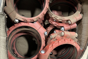 Victaulic Style 77 12 in Couplings + 42 in FSL Gasket Lot