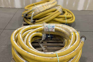 Panama Yellow Air Hose Assemblies - 3" × 100 ft - QTY 5