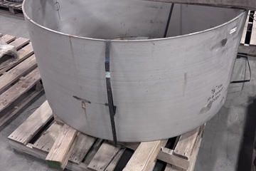 52 in. OD x 3/8 in. Thick x 24 in. Long SS Rolled Plate