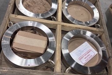 Lot of 4 Fike 12" 300 ANSI FSR Rupture Disc Holders
