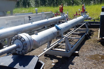 12.8" 2900psi Sour Horizontal Sand Separator 2 Phase