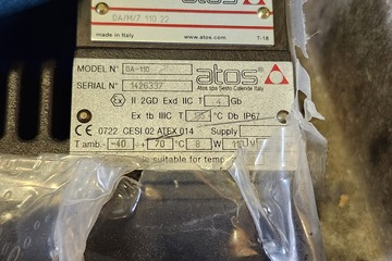 Varco 112554-X3 Double Solenoid Valve Atos EEXD for PS-30 Power Slip