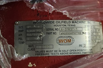WOM WM2200(PH)T(EE-NL) Magnum 4-1/16 in 5000 PSI WP Manual Gate Valve